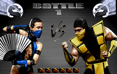 Mortal Kombat 3, Ultimate Mortal Kombat 3 and Mortal Kombat Trilogy versus screen