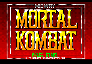 MK1 Genesis Title Screen