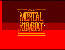 MK1 Master System Title Screen