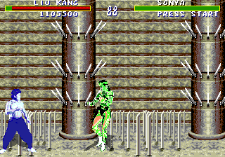 The glitched Reptile variation using Sonya's palette..